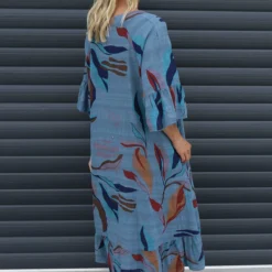 Capaci Print Cotton Dress Blue 9 Capaci Print Cotton Dress Blue -Kitandkaboodal Store IMG 1494 cc81daa0 e18a 4379 9b2c e85c12346e0f