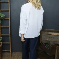 Rasine Button Linen Top White 9 Rasine Button Linen Top White -Kitandkaboodal Store IMG 1526 2282d0a8 e4ee 4e5c a51c c5dfb52b7742