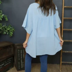 Ophira Smock Cotton Top Powder Blue -Kitandkaboodal Store IMG 1526 f543932c 97bb 4fa9 b595 7ce339629f44