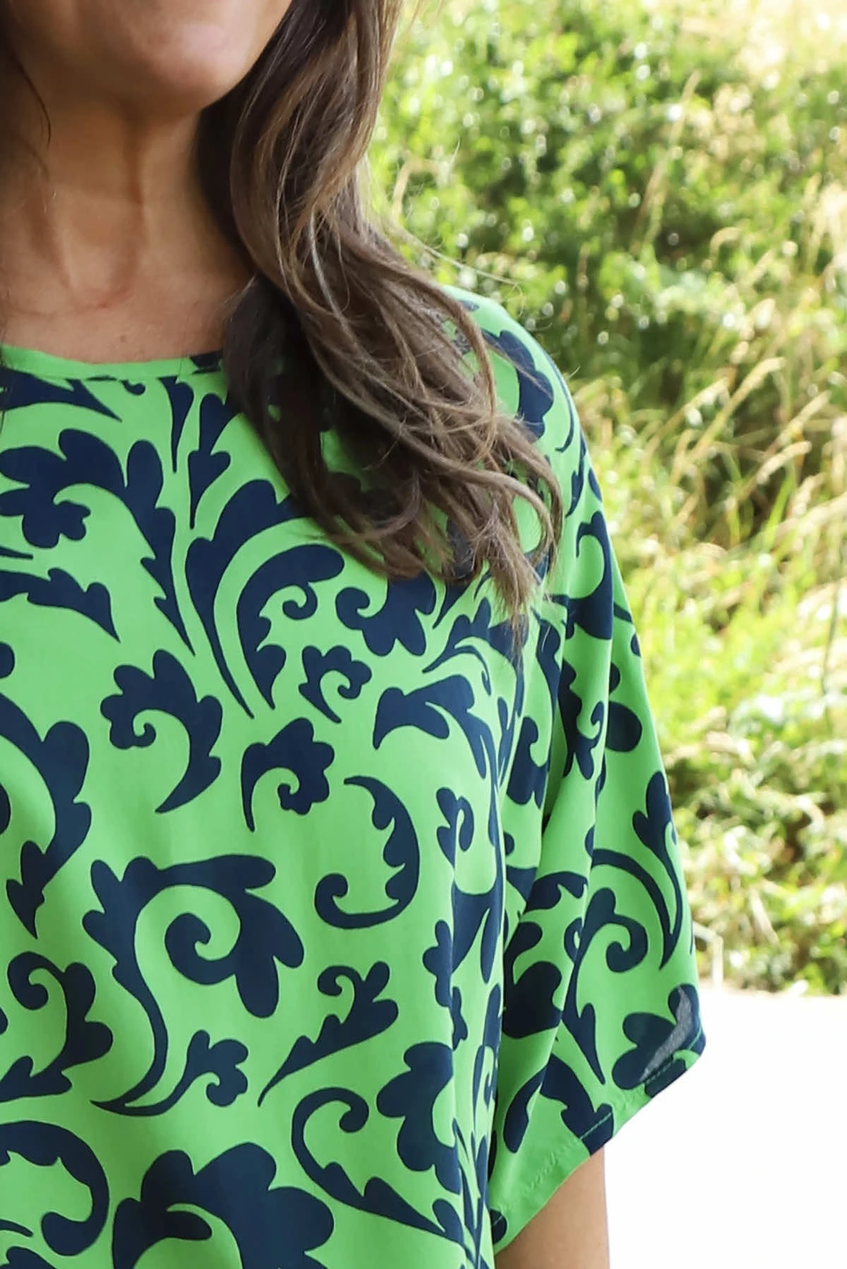 Luisette Print Top Green 5 Luisette Print Top Green - Image 3
