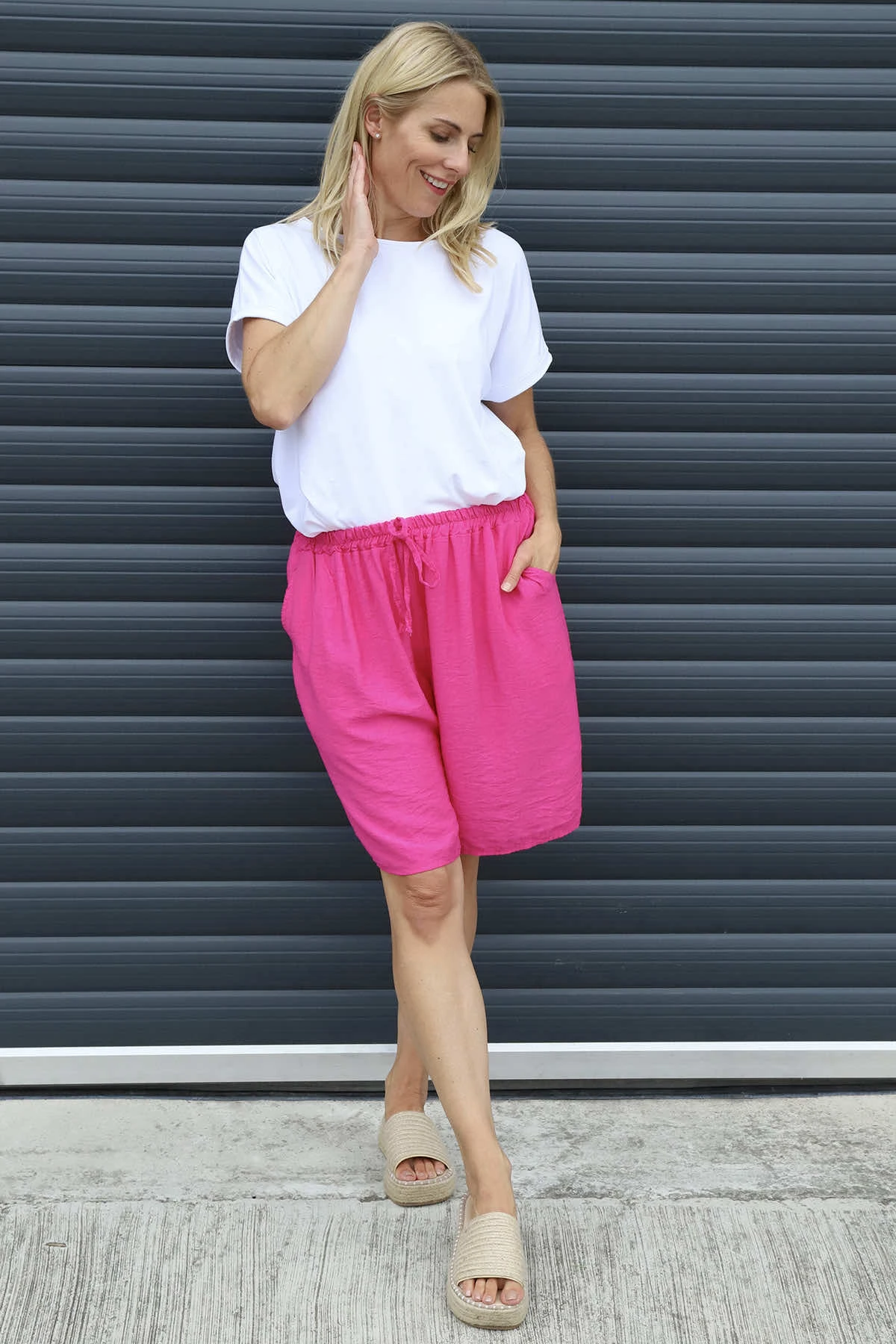 Oriana Shorts Fuchsia 3 Oriana Shorts Fuchsia