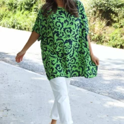 Luisette Print Top Green