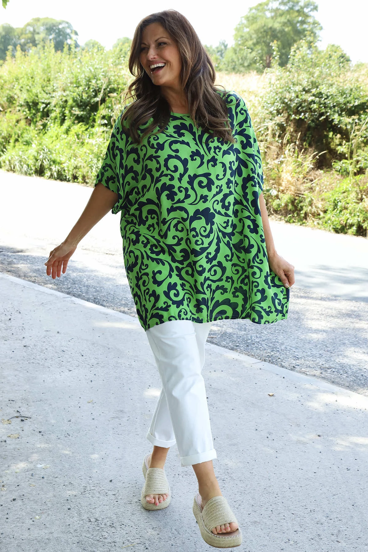 Luisette Print Top Green 3 Luisette Print Top Green