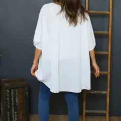 Ophira Smock Cotton Top White 9 Ophira Smock Cotton Top White -Kitandkaboodal Store IMG 1541 5b2f860d 891d 4ce8 83ac 67be6c2f8c50