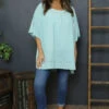 Ophira Smock Cotton Top Mint -Kitandkaboodal Store IMG 1551 5228299f f137 4b26 98ce d948cb749a83