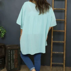 Ophira Smock Cotton Top Mint 9 Ophira Smock Cotton Top Mint -Kitandkaboodal Store IMG 1554 a597d06e 08f9 49e6 b81f 387d893543a9