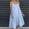 Khrysta Strap Cotton Dress Light Blue -Kitandkaboodal Store IMG 1594 e2eb0f68 6399 44ee bfab f8f0ec38c8ca