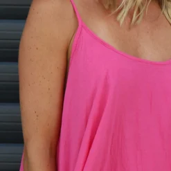 Khrysta Strap Cotton Dress Fuchsia -Kitandkaboodal Store IMG 1599 d21f5a96 81ea 4cfa be59 790610efaafa