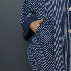 Carlota Stripe Linen Jacket Navy -Kitandkaboodal Store IMG 1606 1573aa58 df93 4dce af5c c2665feda69c