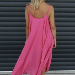 Khrysta Strap Cotton Dress Fuchsia -Kitandkaboodal Store IMG 1606 ffe516c6 e5de 4a40 9dcb 40ccb0d8e7b1