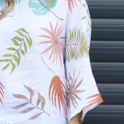 Vicki Botanical Print Linen Top White 8 Vicki Botanical Print Linen Top White -Kitandkaboodal Store IMG 1618 4828413e b541 4028 96b1 d90a1ff26fde