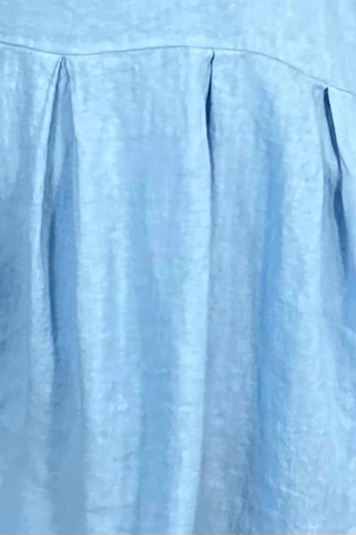 Zouch Linen Dress Powder Blue 5 Zouch Linen Dress Powder Blue - Image 3