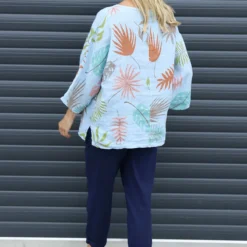 Vicki Botanical Print Linen Top Light Blue 9 Vicki Botanical Print Linen Top Light Blue -Kitandkaboodal Store IMG 1643 6a7f3535 c1d7 4e96 a985 4ba5bb0628f2