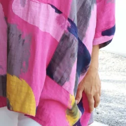 Angela Print Pocket Cotton Top Fuchsia -Kitandkaboodal Store IMG 1653 82d08630 13bb 4c7b 8c4c b20b19660a47