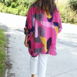 Angela Print Pocket Cotton Top Fuchsia -Kitandkaboodal Store IMG 1665 0d0e6d9d 94a4 4c63 b8be 23f3f2f779fc