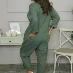 Paulton Linen Boilersuit Khaki -Kitandkaboodal Store IMG 1699 db6332d2 175d 43ed a2e5 ca4b487402d5