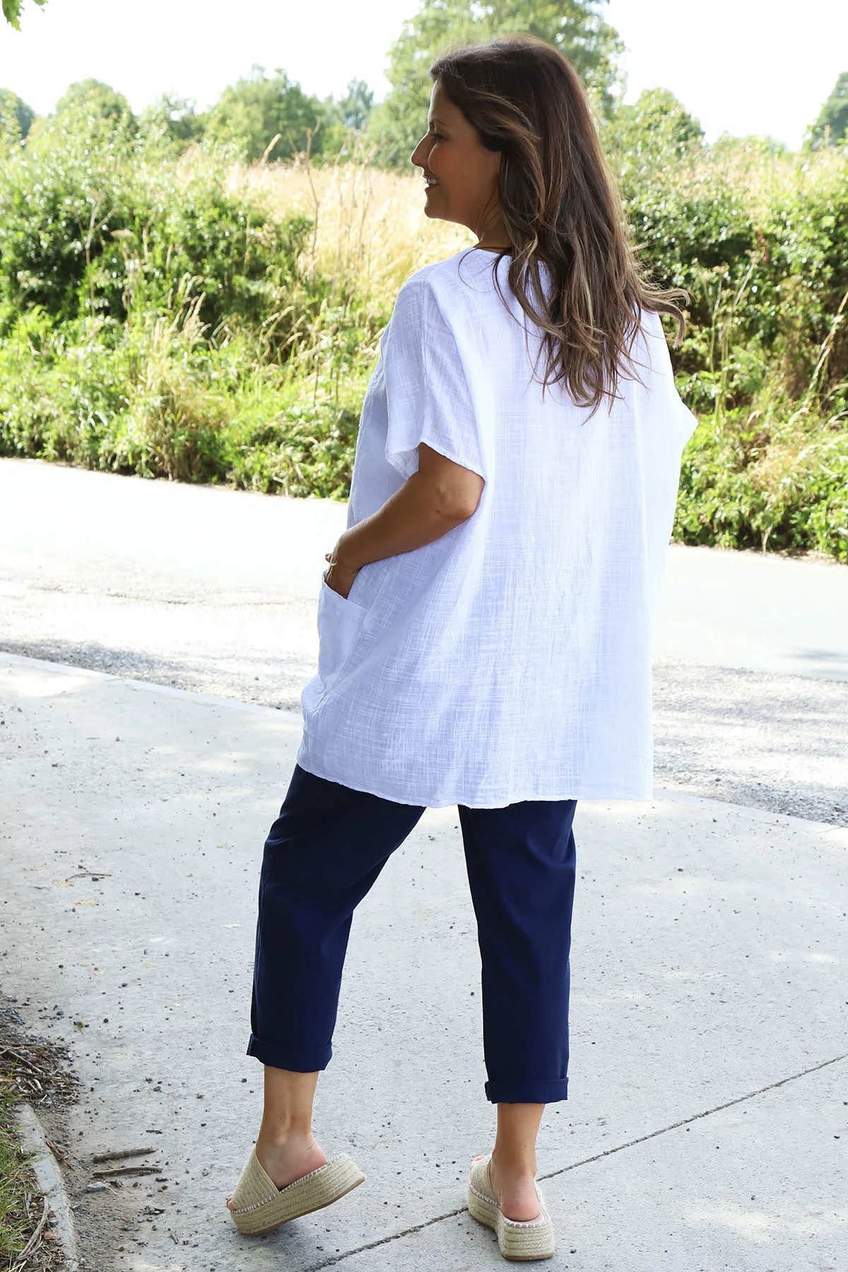 Gabriana Embroidered Cotton Top White 6 Gabriana Embroidered Cotton Top White - Image 4