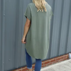 Letitia V-Neck Cotton Tunic Khaki -Kitandkaboodal Store IMG 1746 f96e5b9f ae0d 43e5 8a7a 50b9e144ce2b