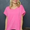 Tova V-Neck Cotton Top Fuchsia -Kitandkaboodal Store IMG 1761 ac7e8111 bc61 43c6 89ce 496dd4f32740