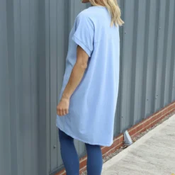 Letitia V-Neck Cotton Tunic Light Blue -Kitandkaboodal Store IMG 1762 c5294a29 3d0c 4a86 96d6 752c5b15e70a