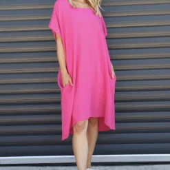 Armina Cotton Tunic Fuchsia