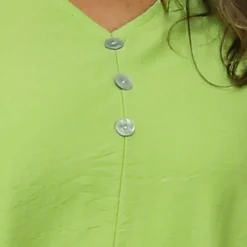 Lotus Button Top Green -Kitandkaboodal Store IMG 1780 b5910b90 bc05 43f2 b3cc 9e33dc3659ed