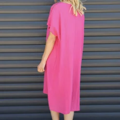 Armina Cotton Tunic Fuchsia 9 Armina Cotton Tunic Fuchsia -Kitandkaboodal Store IMG 1783 5fe8f91e 7a74 4b4c 868e 4cd23225bd97