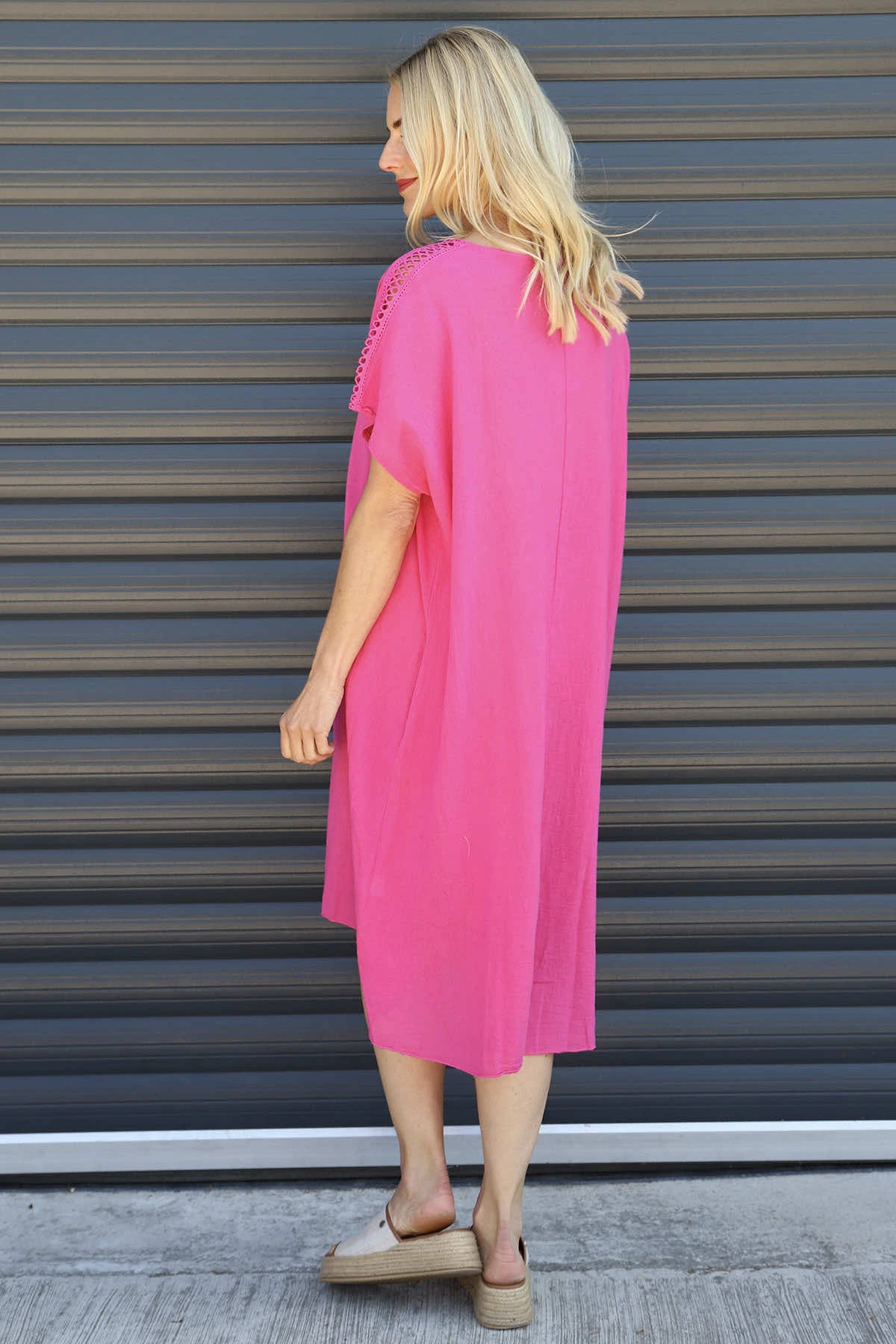 Armina Cotton Tunic Fuchsia 6 Armina Cotton Tunic Fuchsia - Image 4