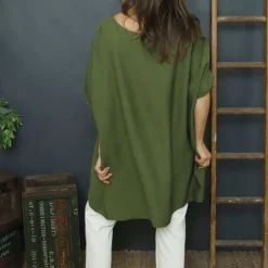 Lotus Button Top Khaki -Kitandkaboodal Store IMG 1807 13dad0d7 aefd 43cc 8cda 465b37bf179f