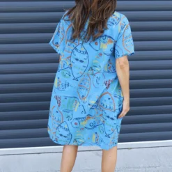 Naida Print Button Tunic Kingfisher 9 Naida Print Button Tunic Kingfisher -Kitandkaboodal Store IMG 1817 1186dd21 d896 446c b140 40e35ac1ccf1