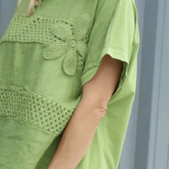 Jana Crochet Detail Cotton Top Olive 8 Jana Crochet Detail Cotton Top Olive -Kitandkaboodal Store IMG 1825 91dd927d e301 426c b47c 8358f8b47638