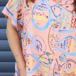 Naida Print Button Tunic Orange 8 Naida Print Button Tunic Orange -Kitandkaboodal Store IMG 1832 6b2ba478 49ac 45d5 9b65 90e49fe02f35