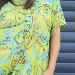 Naida Print Button Tunic Olive 8 Naida Print Button Tunic Olive -Kitandkaboodal Store IMG 1855 2e7db15f 0702 4263 a85c b8377b960ad8