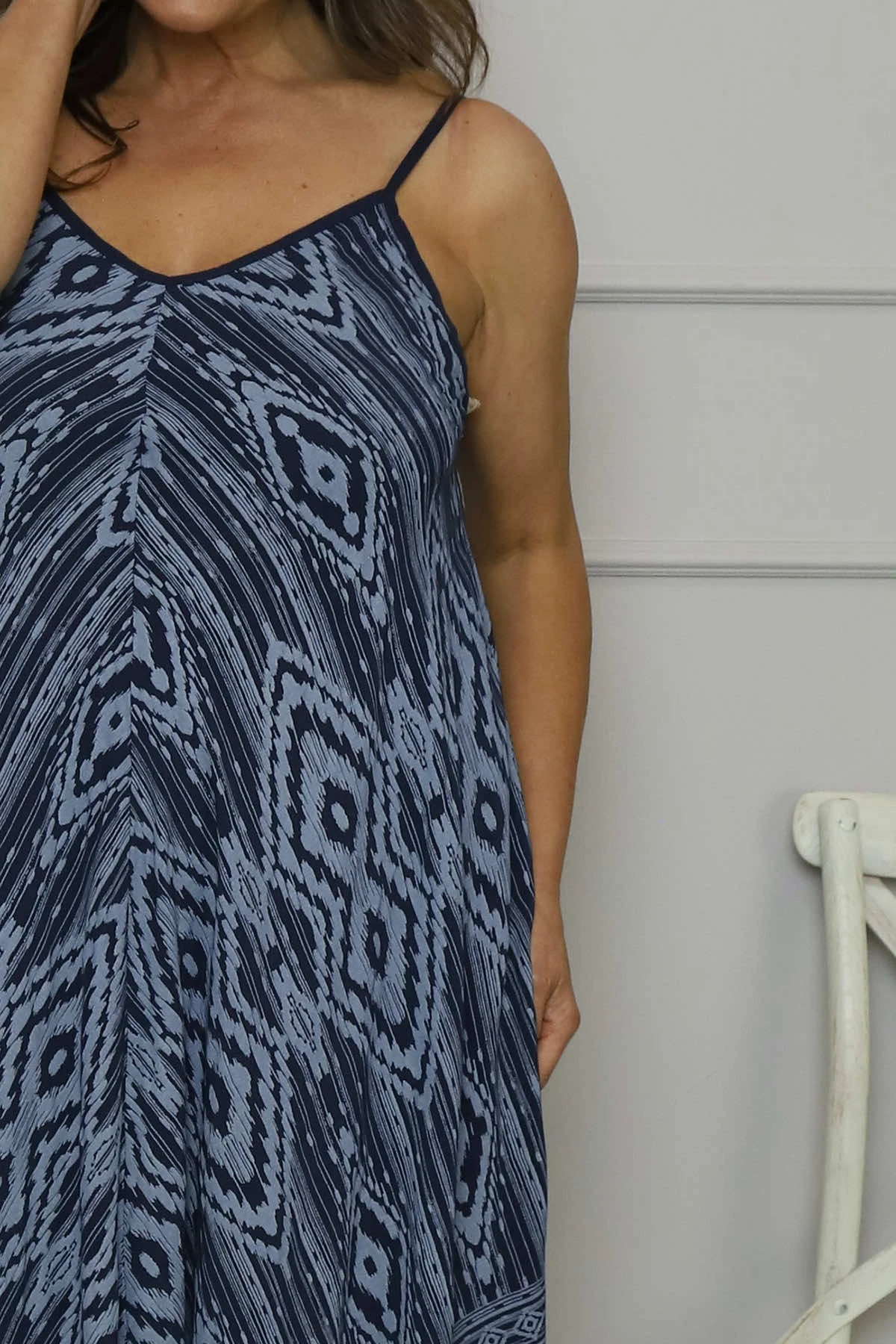 Bliss Print Dress Navy 5 Bliss Print Dress Navy - Image 3