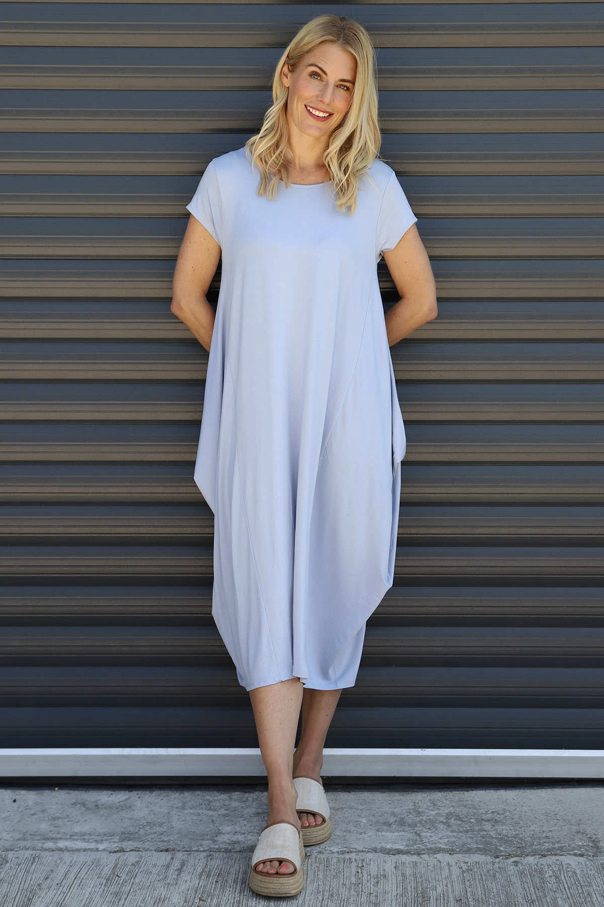 Sariah Short Sleeve Dress Light Blue 3 Sariah Short Sleeve Dress Light Blue