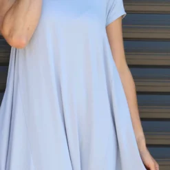 Sariah Short Sleeve Dress Light Blue 8 Sariah Short Sleeve Dress Light Blue -Kitandkaboodal Store IMG 1869 aea4c449 e65d 4fb0 b002 aff14c2afced