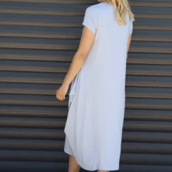 Sariah Short Sleeve Dress Light Blue 9 Sariah Short Sleeve Dress Light Blue -Kitandkaboodal Store IMG 1872 a57fc454 8b1a 449a acf5 efe853727a5a