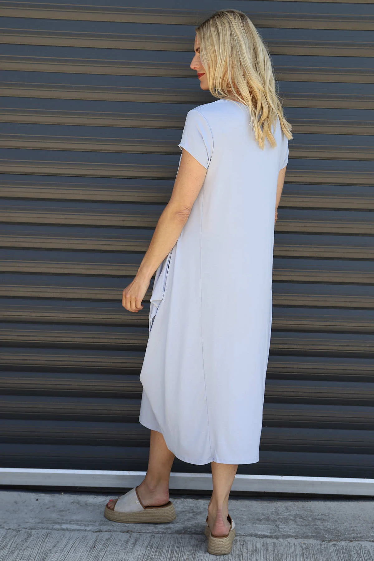 Sariah Short Sleeve Dress Light Blue 6 Sariah Short Sleeve Dress Light Blue - Image 4