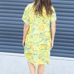 Naida Print Button Tunic Yellow 9 Naida Print Button Tunic Yellow -Kitandkaboodal Store IMG 1887 c1296c4e eb5a 4794 b4f2 3ba2c5140eab