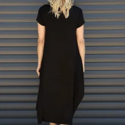 Sariah Short Sleeve Dress Black -Kitandkaboodal Store IMG 1905 ed7b1639 6667 4005 bb3d 5a928d922484