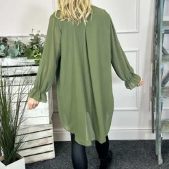 Dorota Shirt Tunic Khaki 9 Dorota Shirt Tunic Khaki -Kitandkaboodal Store IMG 1922 6f6ea634 ef35 496b 90f1 ac00d5270121