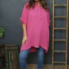 Coletta Button Cotton Top Fuchsia -Kitandkaboodal Store IMG 1925 744fe312 4034 4b08 a56a b59c114e3c95