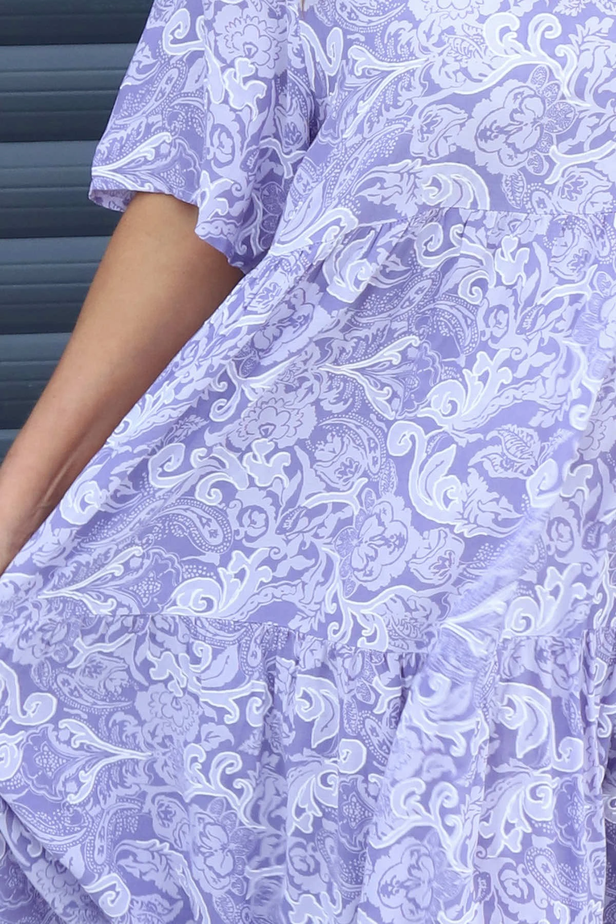 Norma Print Dress Lilac 5 Norma Print Dress Lilac - Image 3