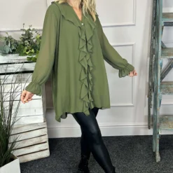 Dorota Shirt Tunic Khaki