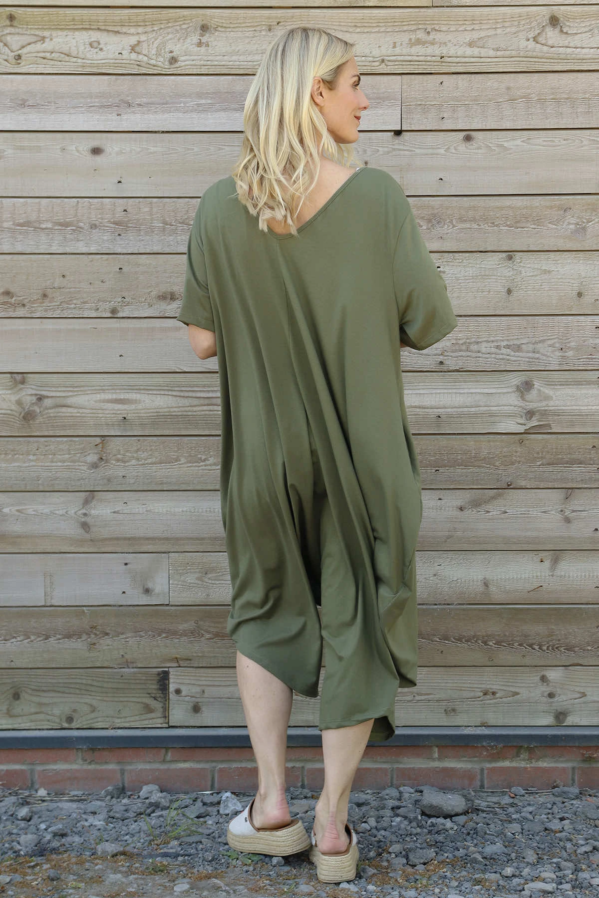 Everlee Cotton Jumpsuit Khaki 6 Everlee Cotton Jumpsuit Khaki - Image 4