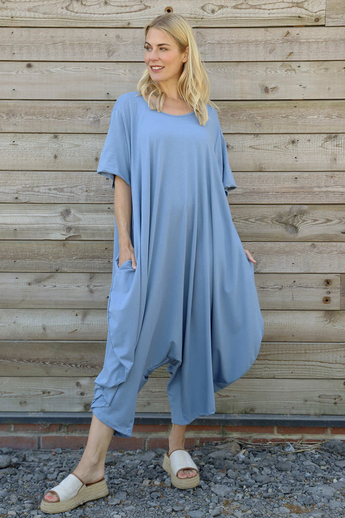 Everlee Cotton Jumpsuit Light Blue 3 Everlee Cotton Jumpsuit Light Blue