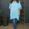 Coletta Button Cotton Top Aqua -Kitandkaboodal Store IMG 1945 92774623 2652 4124 82ea 9e19c4f7d5fa