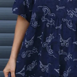 Norma Print Dress Navy -Kitandkaboodal Store IMG 1945 9c377a75 2fca 411d b3d4 aebed00a6901