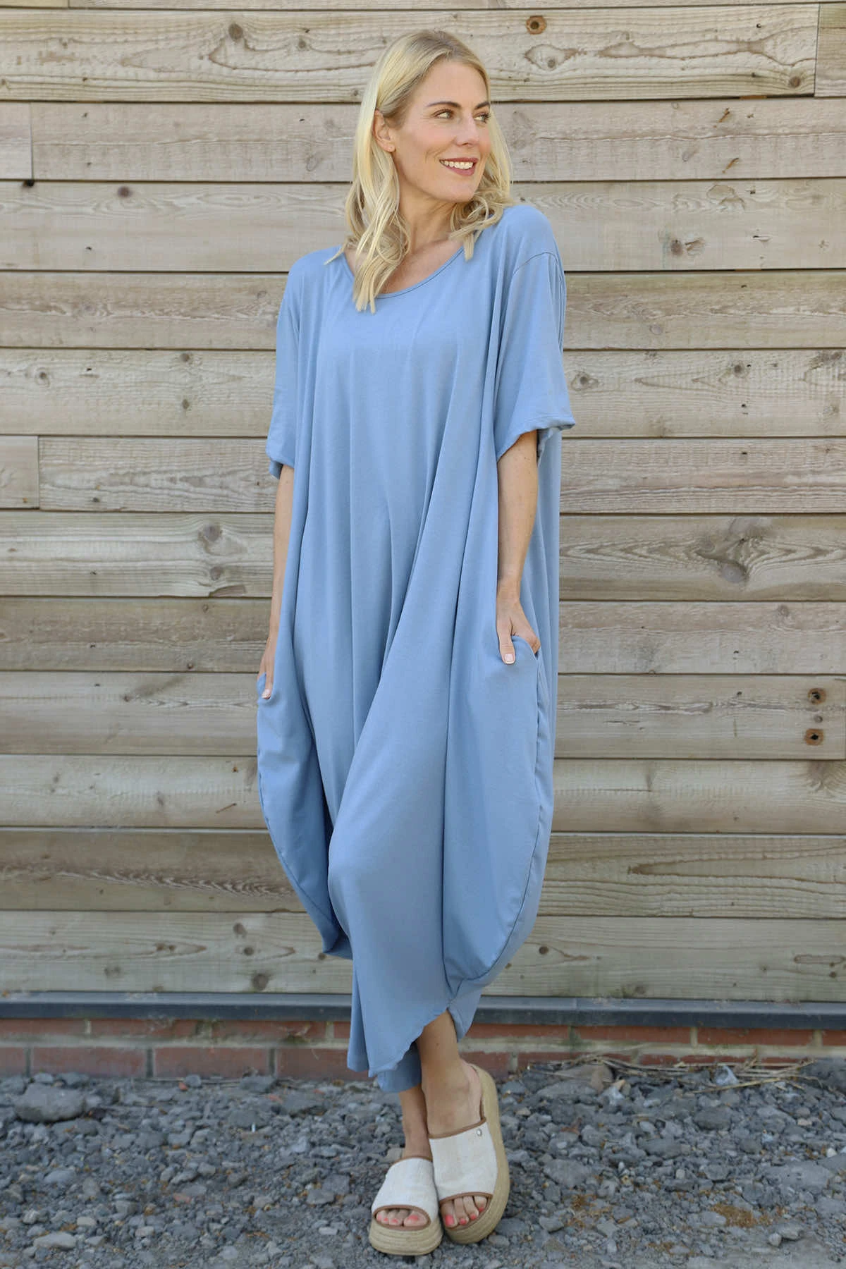 Everlee Cotton Jumpsuit Light Blue 4 Everlee Cotton Jumpsuit Light Blue - Image 2