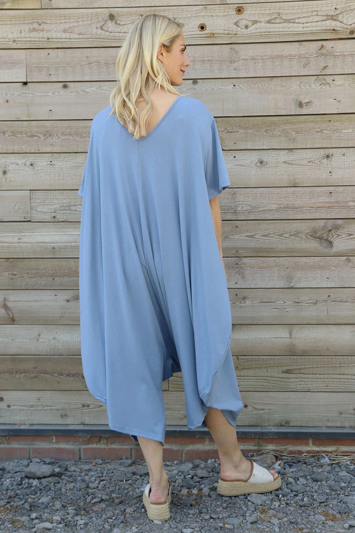 Everlee Cotton Jumpsuit Light Blue 6 Everlee Cotton Jumpsuit Light Blue - Image 4